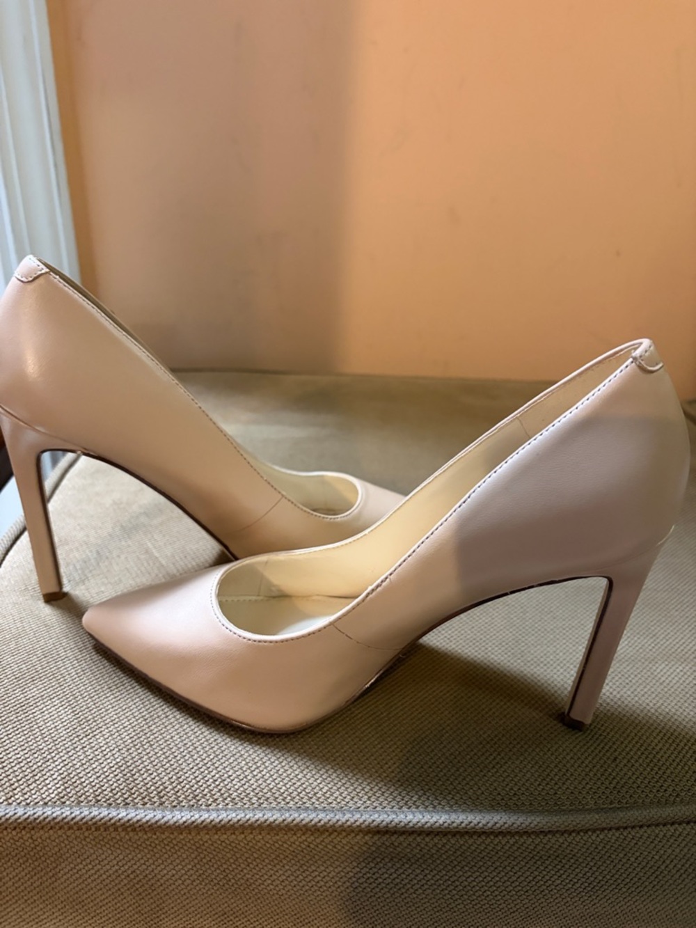 NWT Nine West Nude Pointed-Toe Stiletto Pumps (Fits 6.5M)